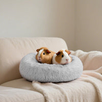 Bunny Bed Large Rabbit Hideout Soft & Comfortable – Daily Care for Small Pets - Grey - image 4