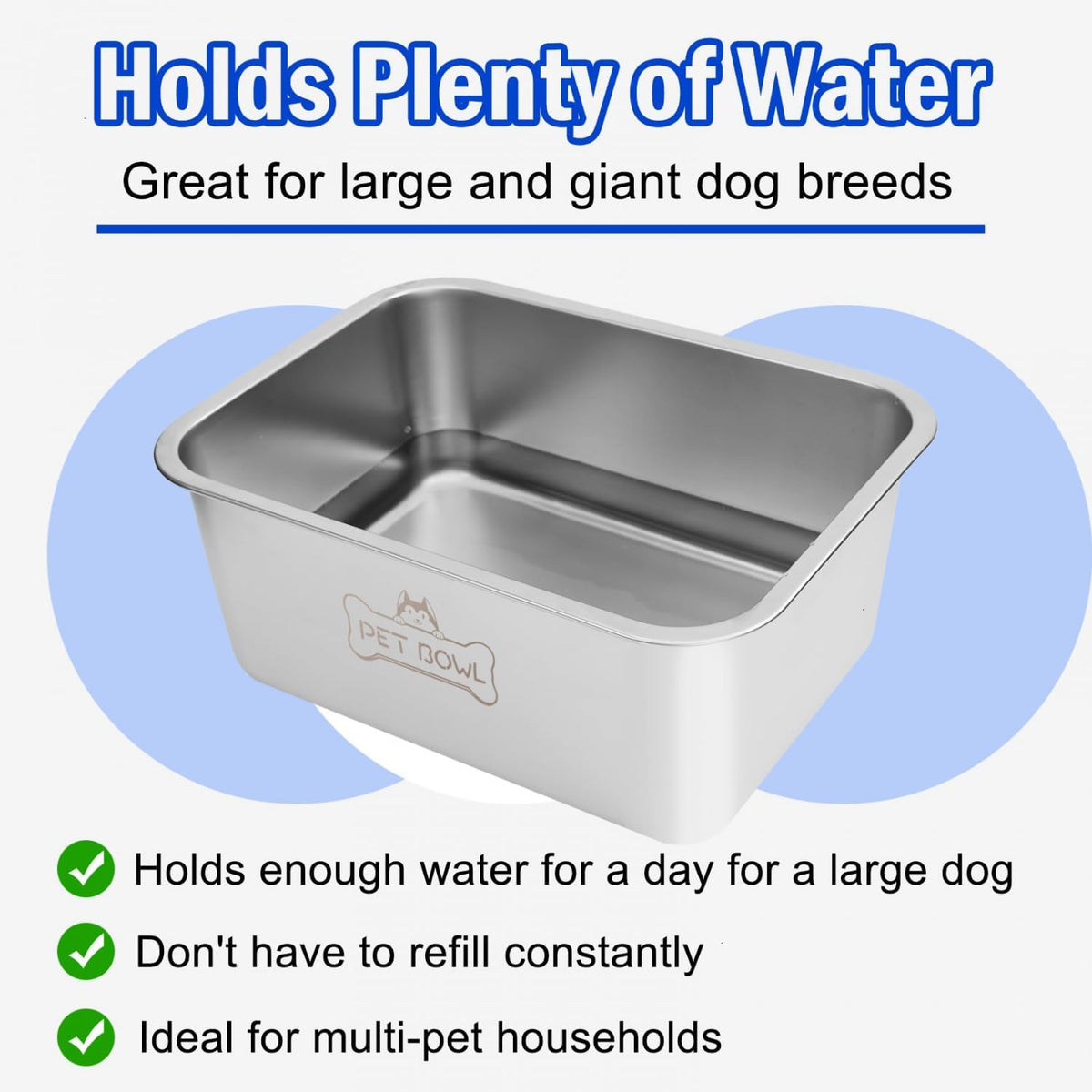 Vumdua Water Bowls for Large Dogs - image 2