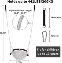 Hi-Na Tree Swing for Kids - Gray - image 3