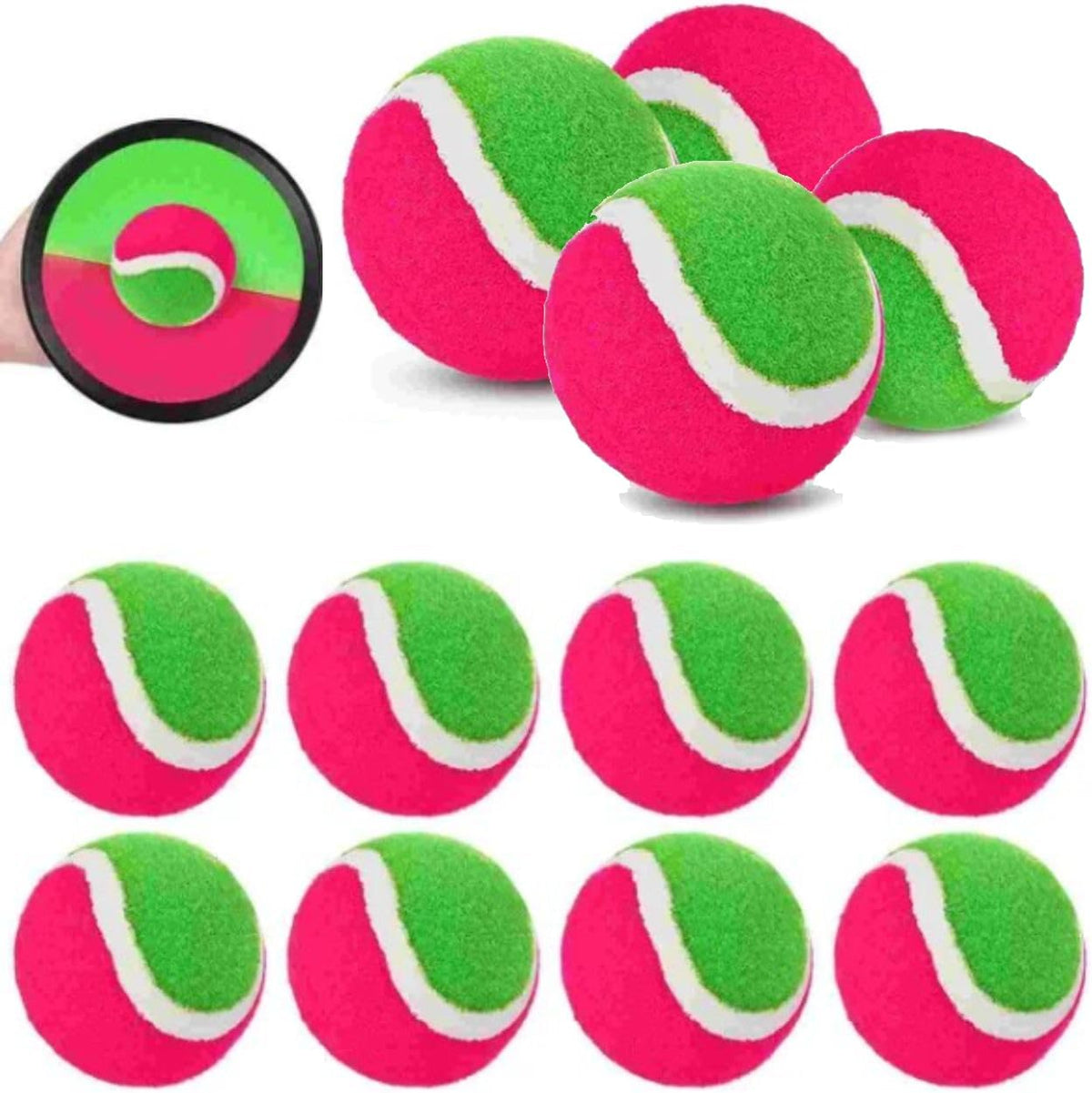 Liberty Imports toss and catch replacement balls, 12 pack of hook and loop sticky balls