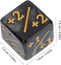 TOPPERFUN 24 black acrylic +1 token D6 counter dice for card games - view 7