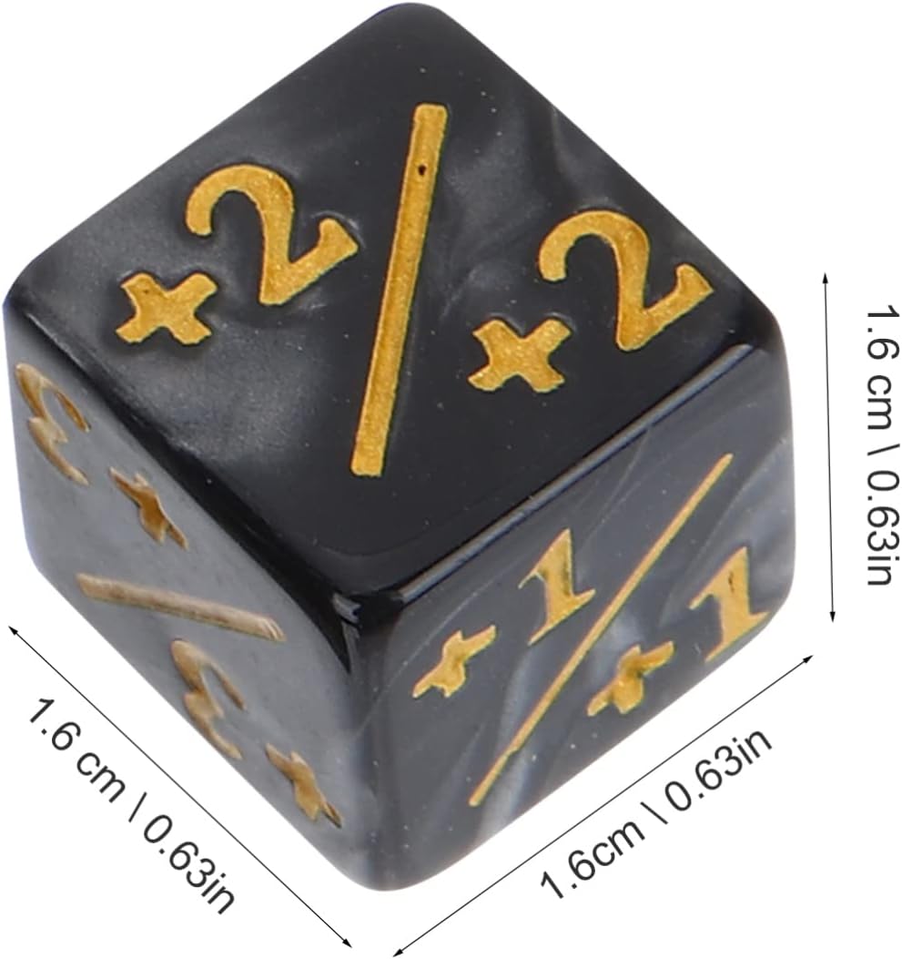 TOPPERFUN 24 black acrylic +1 token D6 counter dice for card games - view 7