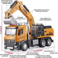 OANMYJJO diecast toy crane truck with extended boom and telescoping hook - view 6