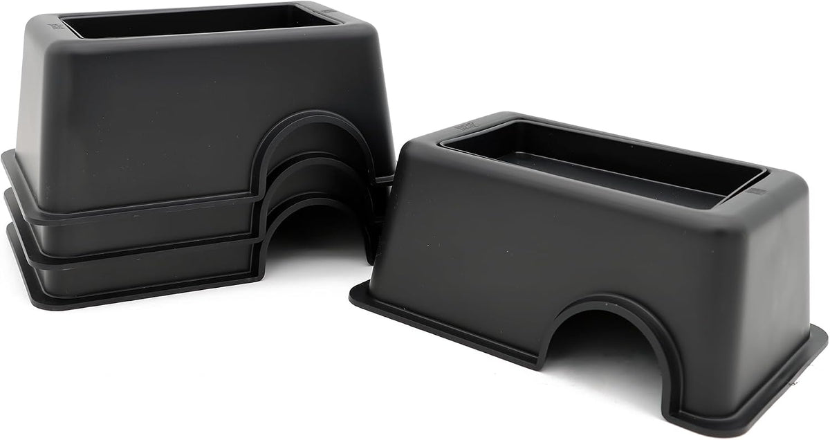 Reptile Hide Box Snake Hide Feel Secure and Safe, Gecko Hide - Black / Small 4 Pcs