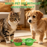 Collapsible Dog Bowls, Small Portable Travel Dog Bowls – Essentials for Dogs - Green - image 4