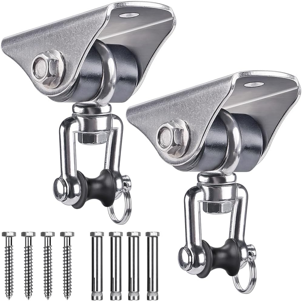 SELEWARE stainless steel swing hanger, heavy duty ceiling mount with swivel - view 2