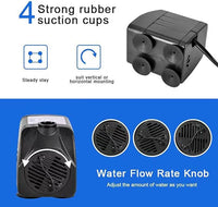 15W 1000L/H Submersible Fountain Water Pump with 12 Colorful LED Lights, Mushroom and Blossom Spray Head for Fountain,Pond,Outdoor Water Feature, Statuary Gardens,Aquarium Fish Tank