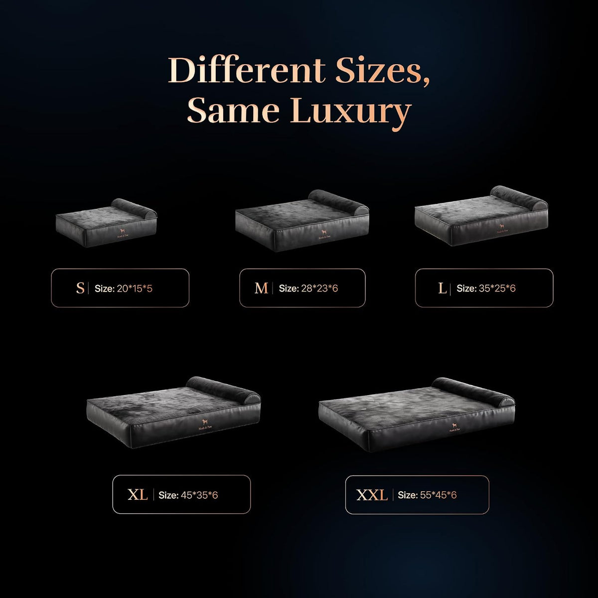 Large Dog Bed Orthopedic Memory Foam Cooling Gel 35x25x8.7 in – Essentials for Dogs - Charcoal - LE / Medium - image 4
