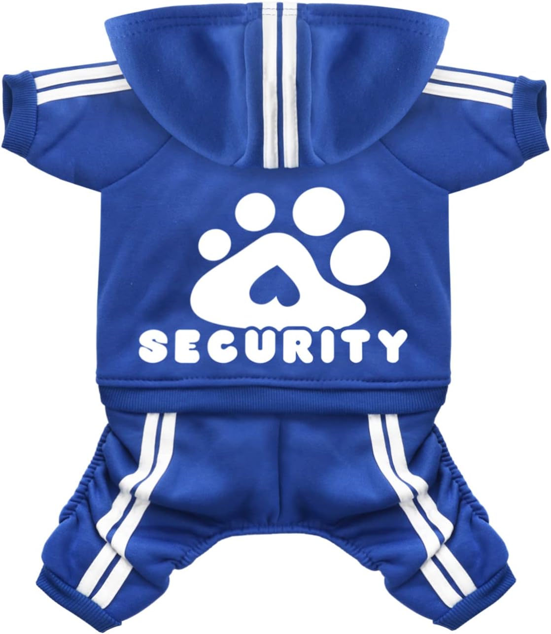 Dog Hoodie Security Clothes 4 Legs Jumpsuit Sweatshirt Hoodies Soft - Blue / X-Small