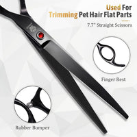 Dog Grooming Scissors Kit with Safety Round Tips - Professional Set - image 3
