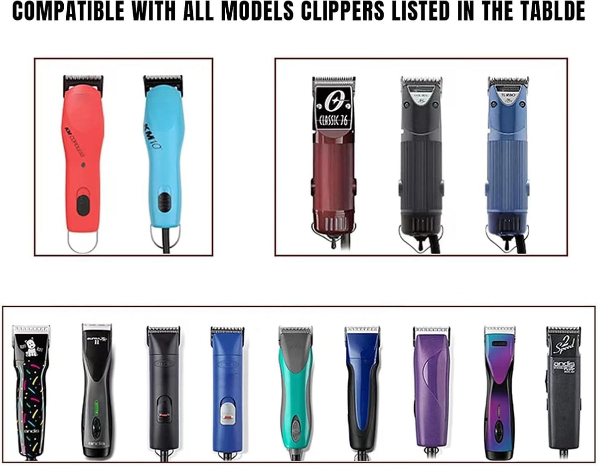 10# Dog Grooming Ceramic Blades, Compatible with Andis, Oster A5 - 10+30+40+7F+5F+4F+3F / Silver - image 3