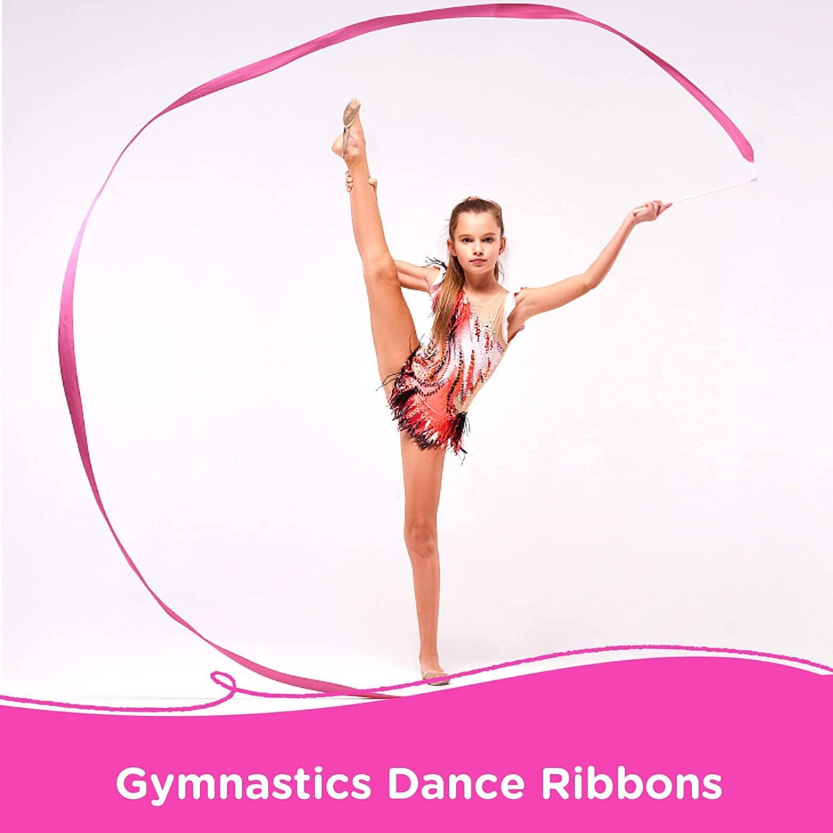 12PCS Red Dance Ribbons, Red Party Favors - Yellow 12PCS - image 4