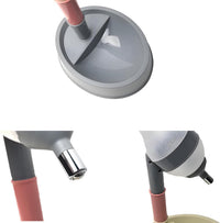 Pet Standing Water Dispenser Cat Dog Standing Bowl with Detachable - Grey-Pink / Dispenser - image 2