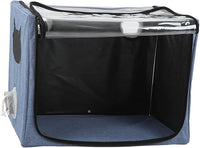 Puppy Nebulization Box, Small Pet Oxygen Inhalation, Cat and Dog Atomization Box Oxygen Inhalation Machine Dedicated Folding Atomization Box Pet Oxygen Therapy Cage for Cough Breathing Treatment Box