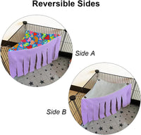 RIOUSSI Guinea Pig Hideout Hideaway Corner Fleece Toys Cage - Pink+Purple / Triangle - image 2