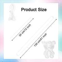 260 Balloons - Clear Long Balloons for Tying Balloon Arch & Balloon Ties – Fun for Kids & Family - Clear - image 3