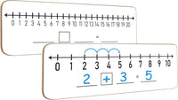 SCRIBBLEDO Dry Erase Number Line Board 12x4 Double Sided 10 Set - 1 Board