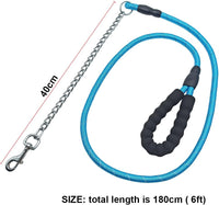 BTINESFUL 6FT Chewproof Dog Leash - blue - image 2
