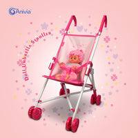 Anivia Stroller Toy Collection Doll Stroller Baby Doll Accessories - DB102pink - image 3