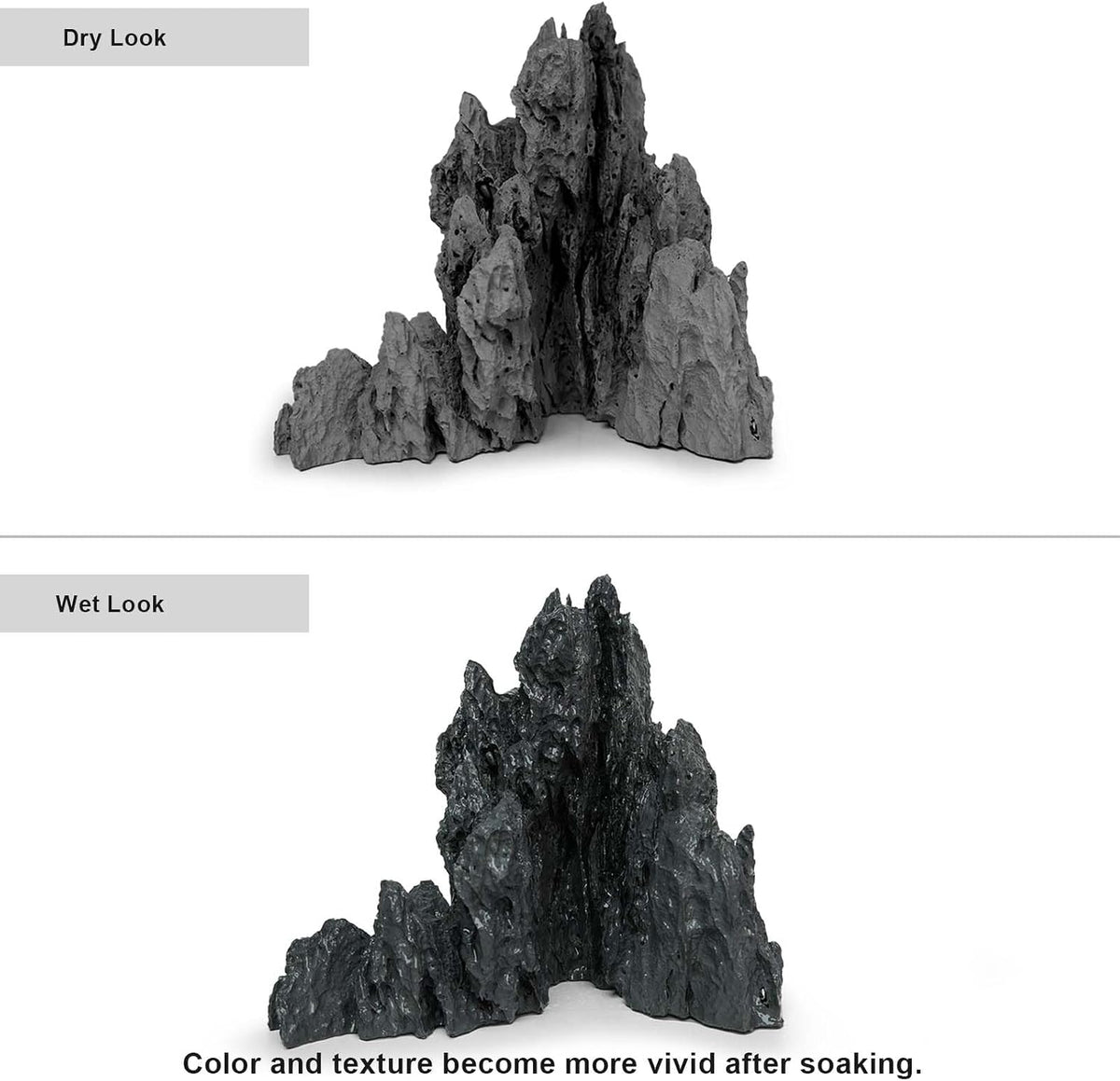 FZONE Aquarium Rocks Aquascaping - 02 Seiryu Stone 7.48" × 5.51" × 7.87" - image 4