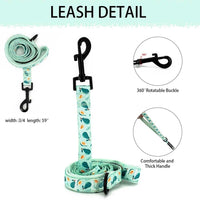 Dog Cat Harness and Leash Set - Avocado / M (Neck 13.4"-16.5"; Chest 17.7"-23") - image 3