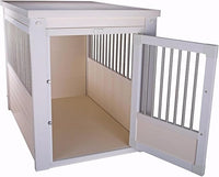 New Age Pet EHHC404XL ecoFLEX Pet Crate/End Table, Antique White, X-Large