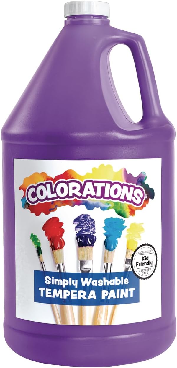 Colorations washable white tempera paint, paraben-free 1 gallon size - view 7