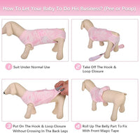 Kuoser Dog Surgery Recovery Suit, Anti Licking Pet Surgical Suit for Dogs Male Neuter, Female Dog Surgery Suit for Spay Subsititute E-Collar Cone, Dogs Body Suits After Surgery Pink Tie Dye XS
