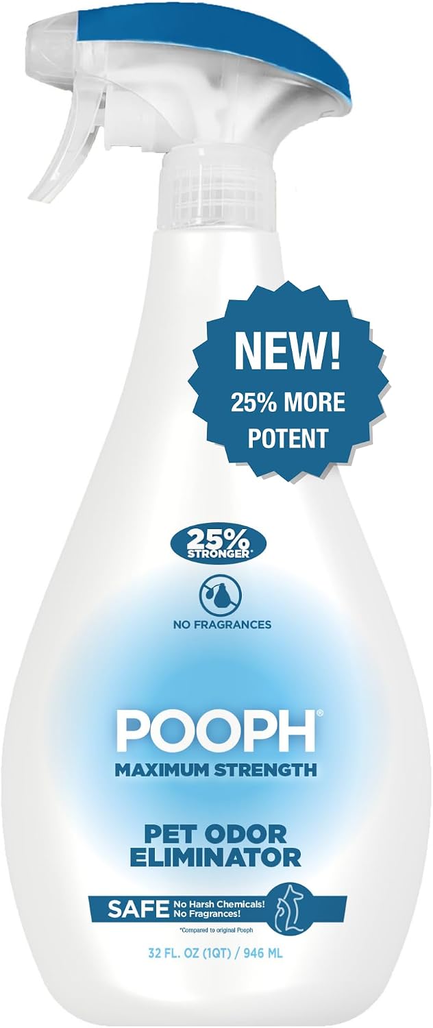 POOPH Pet Odor Eliminator Spray - 32 Ounce (Pack of 1) / Odor Eliminator (Max Strength)