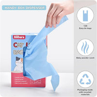 Cat Litter Bags, 120 Count, Ultra Thick, Scented, Leak-Proof, Disposable, 15 Liters Capacity