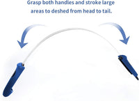 BOTH WINNERS Dual-Sided Shedding Blade with Stainless Steel Blade - Blue - image 2