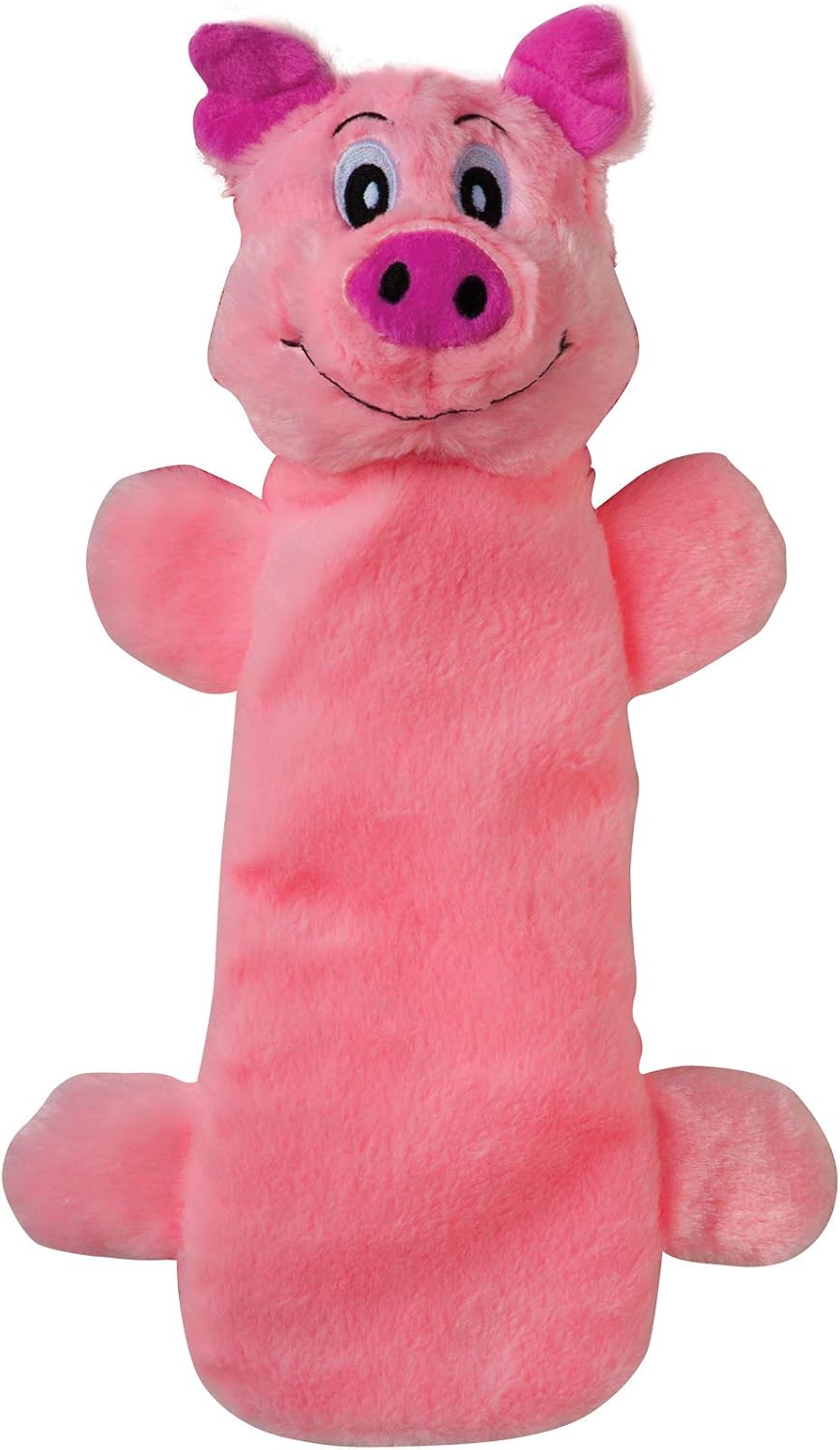 SmartPetLove Snuggle Puppy Tender-Tuffs Whisper Rabbit Crinkle Dog Toy - Pig