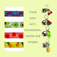 Yizepet Cat Collars with Bells, Breakaway Kitten Collar - fruit - image 3