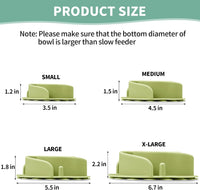 Slow Feeder Dog Bowls Insert - L / Green - image 2