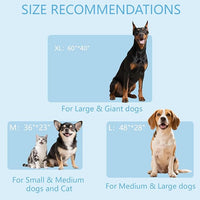 BECEMURU Dog Cooling Mat - 60" x 40" Thickening Cooling Pad Blanket for Crate, Kennel, Bed, Sofa - Machine Washable, Durable, Non-Gel - Keep Your Pet Cool and Comfortable