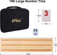 Offelec Double Six Dominoes Set - Upgraded Rummy Game With Bag - image 4