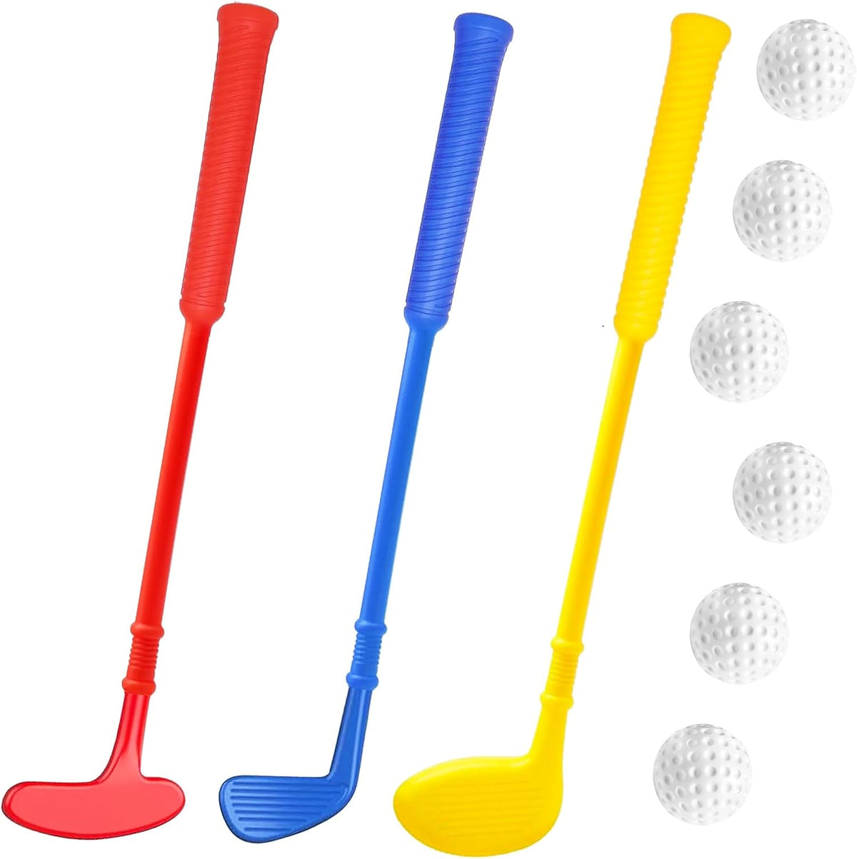Plastic Golf Clubs, Sturdy Plastic Golf Toys Sets for Toddlers Kids – Fun for Kids & Family - Plastic / New Golf Clubs Set