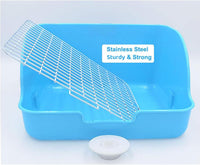 Rat Litter Box, 10"x8" Corner Litter Box - Blue - image 2