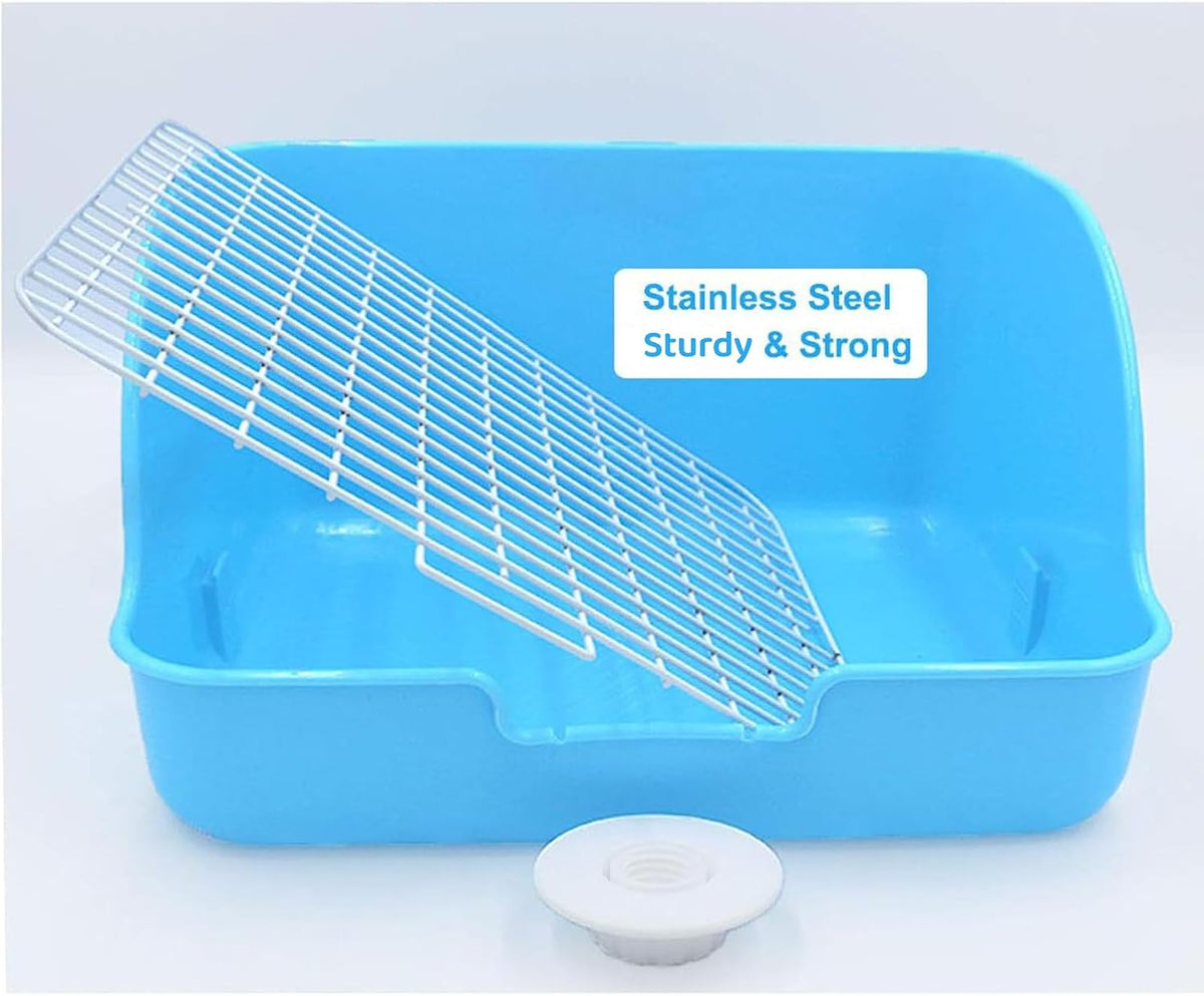 Rat Litter Box, 10"x8" Corner Litter Box - Blue - image 2