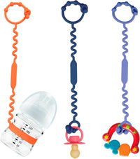 Toy Straps for Baby, Toy Safety Straps for Toy, Sippy Cup Straps - Orange,blue,green