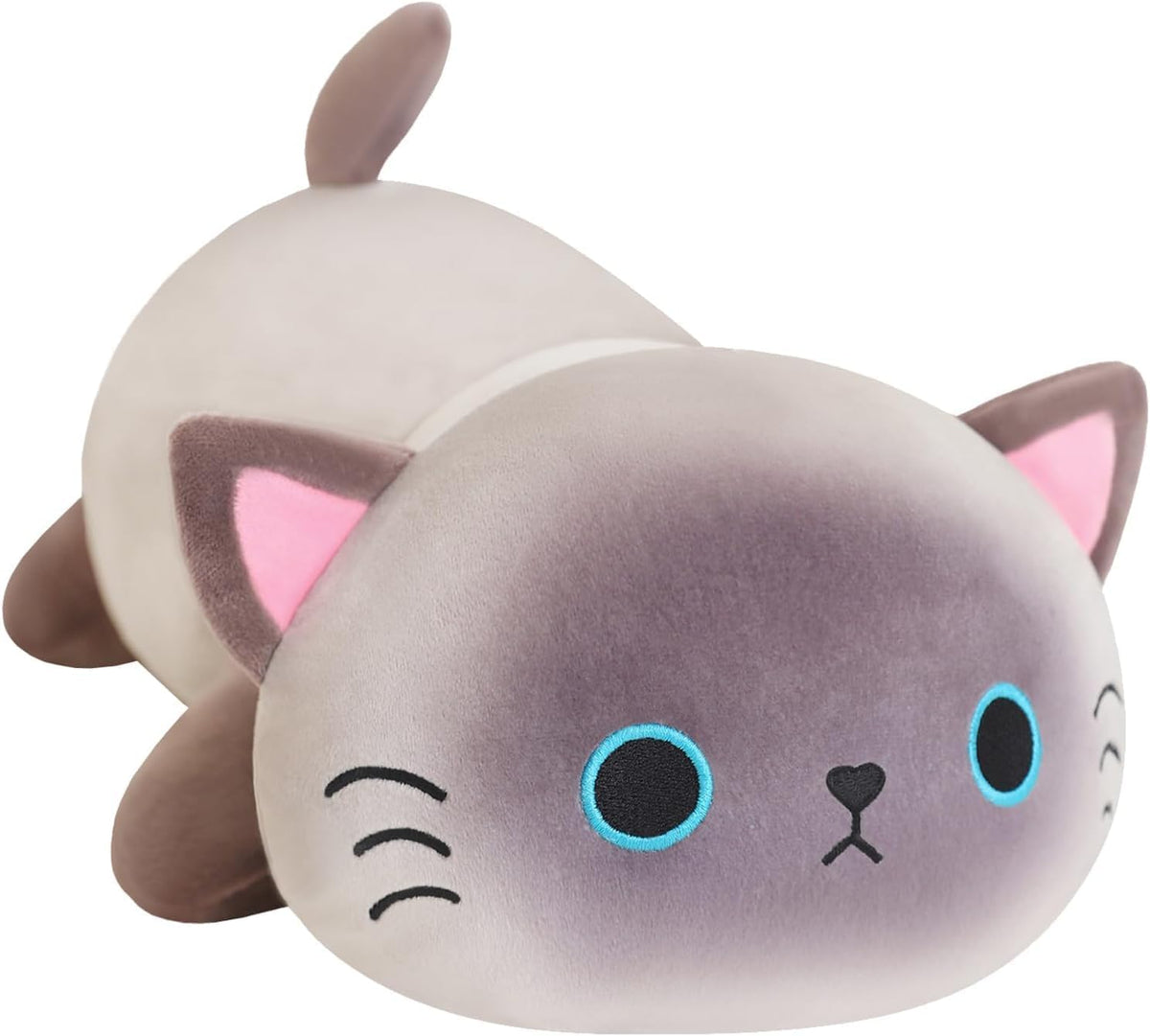 SQEQE Weighted Black Cat Plush - Siamese Cat / Large(23.6 Inch)