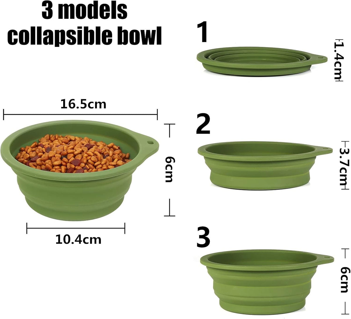 SLSON 2Pack Collapsible Dog Bowl - image 3