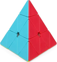 Roxenda Pyramid Speed Cube 3x3x3 Triangle Puzzle Magic Cube – Fun for Kids & Family - Pyramid Cube Stickerless
