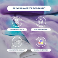 Spark Paws Dog Hoodie, Buttery-Soft Sweater Sweatshirt - 90s Retro Sky Dye / 5XL - image 3