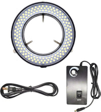 TreochtFUN 144 LED microscope ring light with dimmer control, black - view 2