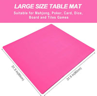 Gustaria green mahjong mat on a square table with tiles and 3 dice - view 8