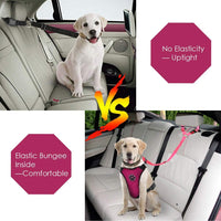 Lukovee Dog Car Seat Belt, Headrest Restraint, Headrest - A.Fluorescent Pink / Headrest, 2 Pcs - image 2