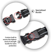 PHOEPET 2019 Reflective Dog Harness Large Breed Adjustable No Pull Vest with with Handle 2 Metal Rings 3 Buckles [Easy to Put on & Take Off](L, Red)