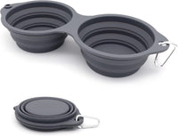 SLSON Collapsible Dog Bowls - Dark Grey