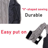Warm Fleece Dog Hoodie for Small Dogs, Winter Puppy Coats - Grey / Large - image 2